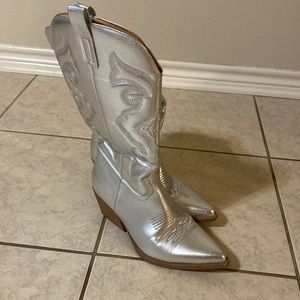 Silver Women’s Boots